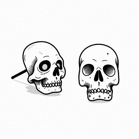 Skull Earrings Style E1