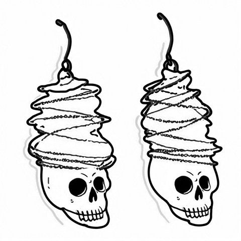Skull Earrings Style E4