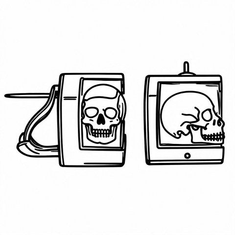 Skull Earrings Style E7