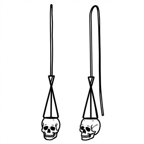 Skull Earrings Style E8