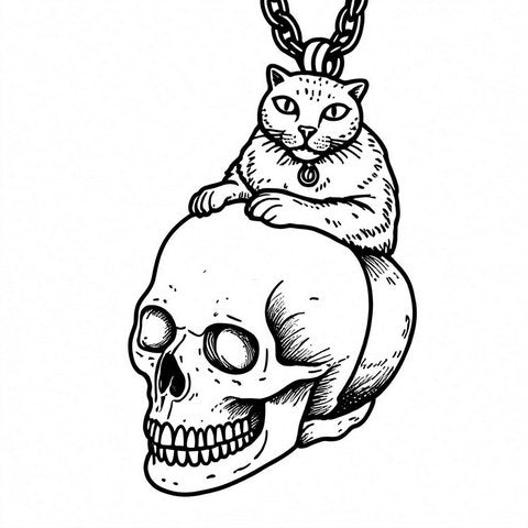 Skull Pendant Style P12