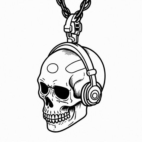 Skull Pendant Style P13