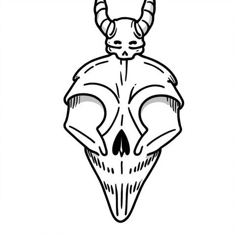 Skull Pendant Style P17