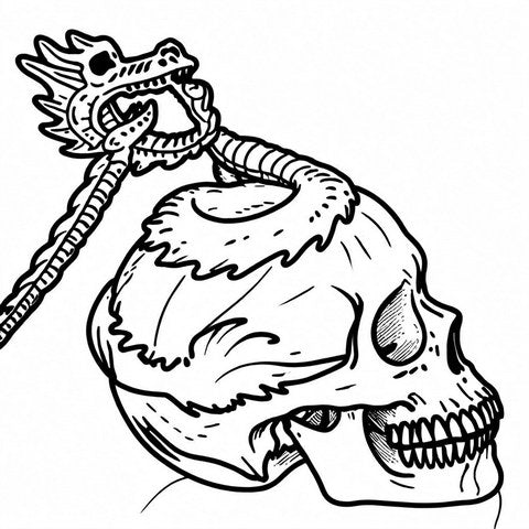 Skull Pendant Style P21