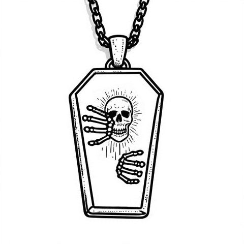 Skull Pendant Style P32