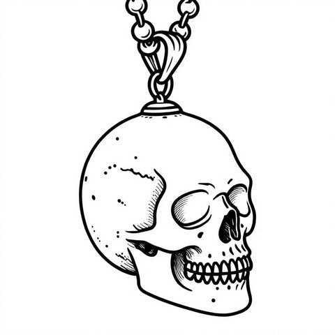 Skull Pendant Style P4