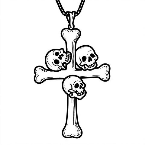 Skull Pendant Style P5