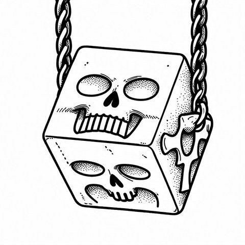 Skull Pendant Style P6