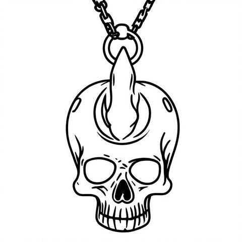 Skull Pendant Style P8