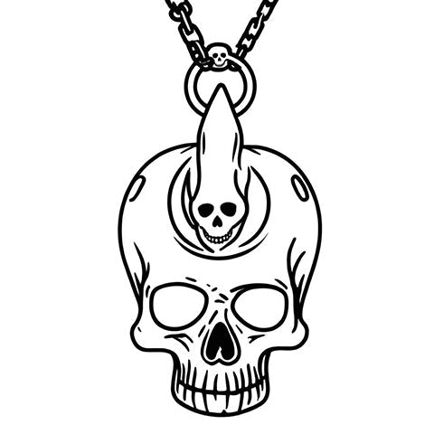 Skull Pendant Style P8