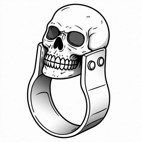 Skull Ring Style R10