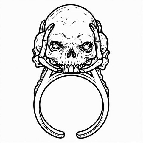 Skull Ring Style R14