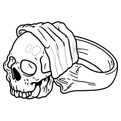 Skull Ring Style R16