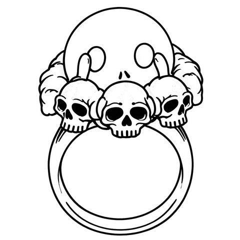 Skull Ring Style R17
