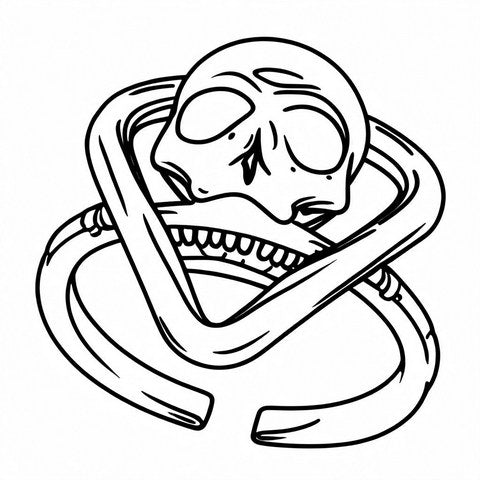 Skull Ring Style R6