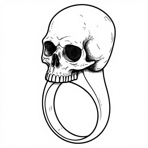 Skull Ring Style R8