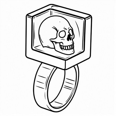 Skull Ring Style R9