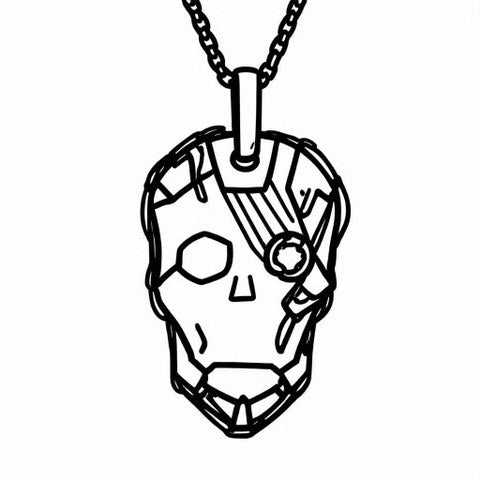 Skull Pendant Style P28