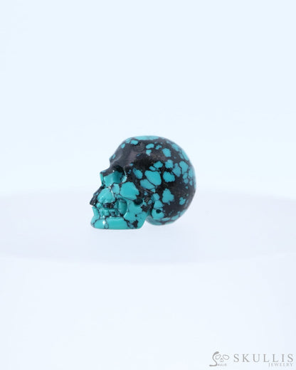0.5’’ Turquoise Carved Gem Skull Skullis Realistic - 0800046 Tiny Gemstone Skull