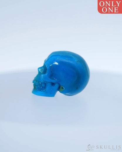 0.6’’ Que Sera Stone Llanite Carved Gem Skull Skullis Realistic - 0800009 Tiny Gemstone