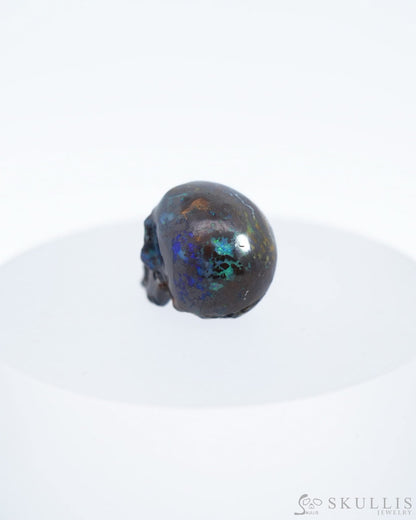 0.7’’ Matrix Opal Carved Gem Skull Skullis Realistic - 0500038 Tiny Gemstone Skull
