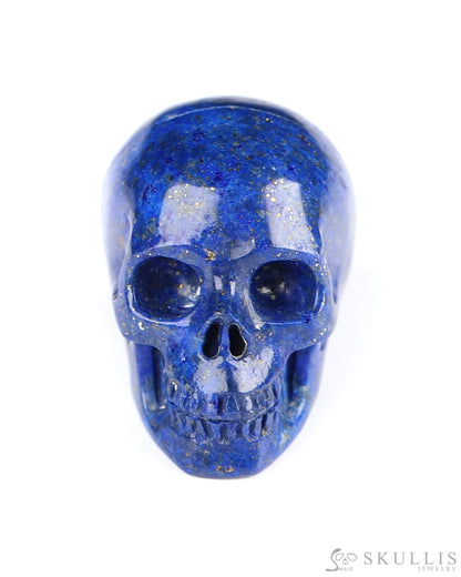 Gem Skull Of Lapis Lazuli Carved Realistic Tiny Gemstone