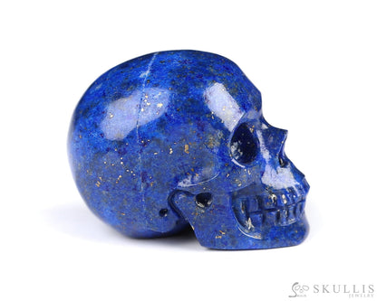 Gem Skull Of Lapis Lazuli Carved Realistic Tiny Gemstone