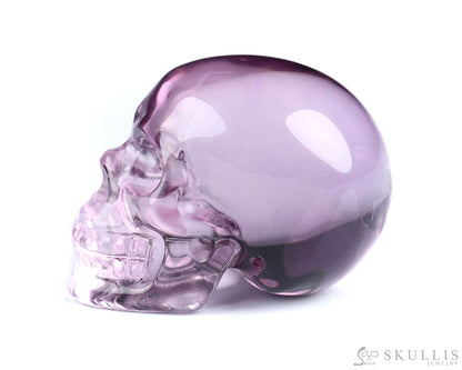 Gem Skull Of Amethyst Carved Realistic Tiny Gemstone