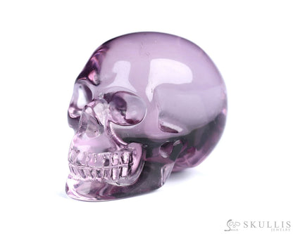 Gem Skull Of Amethyst Carved Realistic Tiny Gemstone