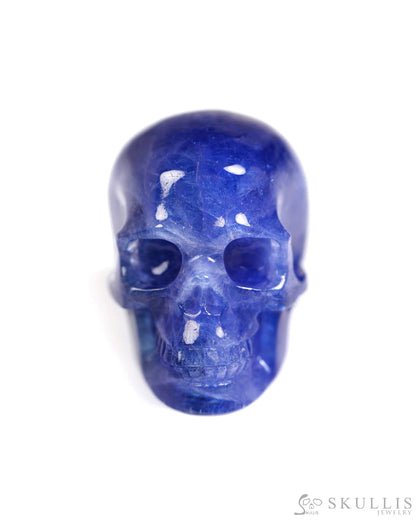 1.3’’ Tanzanite Carved Gem Skull Skullis Realistic - 8900349 Tiny Gemstone Skull