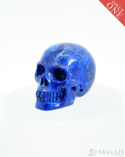 1.5’’ Lapis Lazuli Carved Gem Skull Skullis Realistic - 9500190 Tiny Gemstone Skull