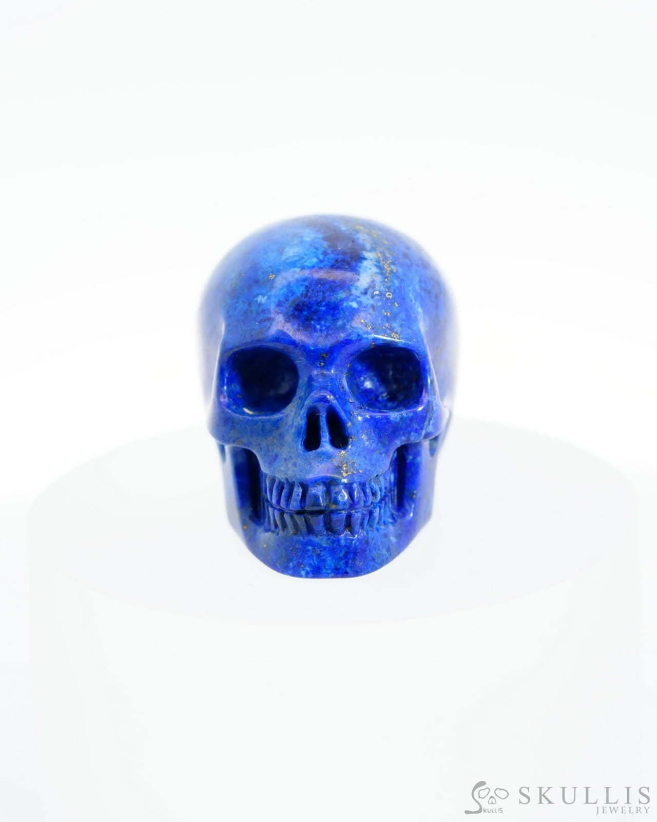 1.5’’ Lapis Lazuli Carved Gem Skull Skullis Realistic - 9500190 Tiny Gemstone Skull