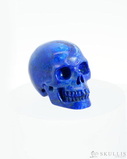 1.5’’ Lapis Lazuli Carved Gem Skull Skullis Realistic - 9500190 Tiny Gemstone Skull