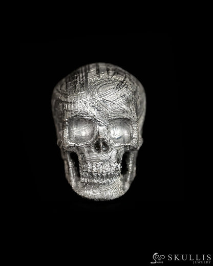 1.5’’ Sweden Meteorite Carved Gem Skull Skullis Super Realistic - 9500250 - Tiny Gemstone Skull