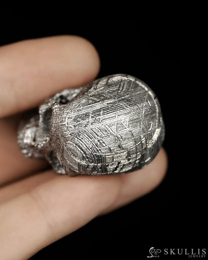 1.5’’ Sweden Meteorite Carved Gem Skull Skullis Super Realistic - 9500250 - Tiny Gemstone Skull