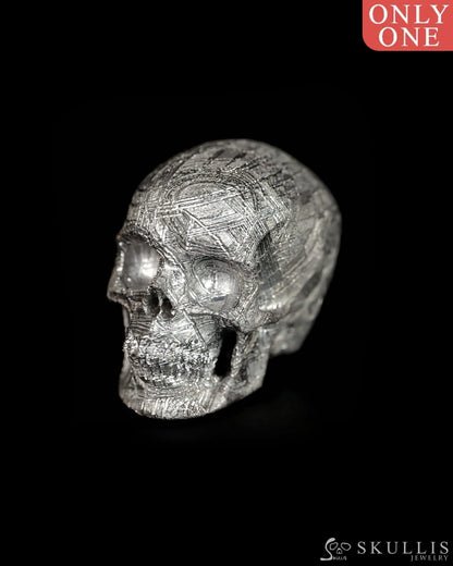1.5’’ Sweden Meteorite Carved Gem Skull Skullis Super Realistic - 9500250 - Tiny Gemstone Skull