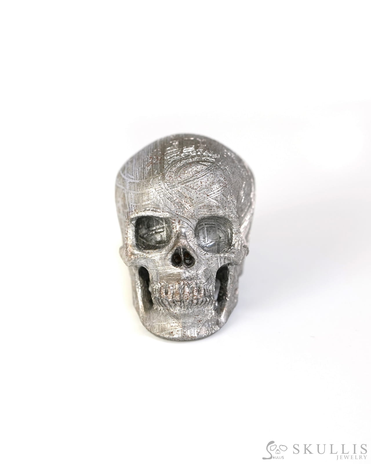 1.1’’ Sweden Meteorite Carved Gem Skull Skullis Super Realistic - 9500250 Tiny Gemstone Skull