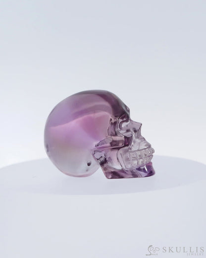 Gem Skull Of Amethyst Carved Realistic Tiny Gemstone