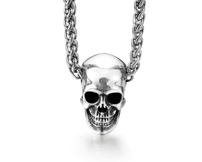 Skullis Sterling Silver Skull Pendant or Necklace, Sterling Silver 925 Chain, for Women & Men