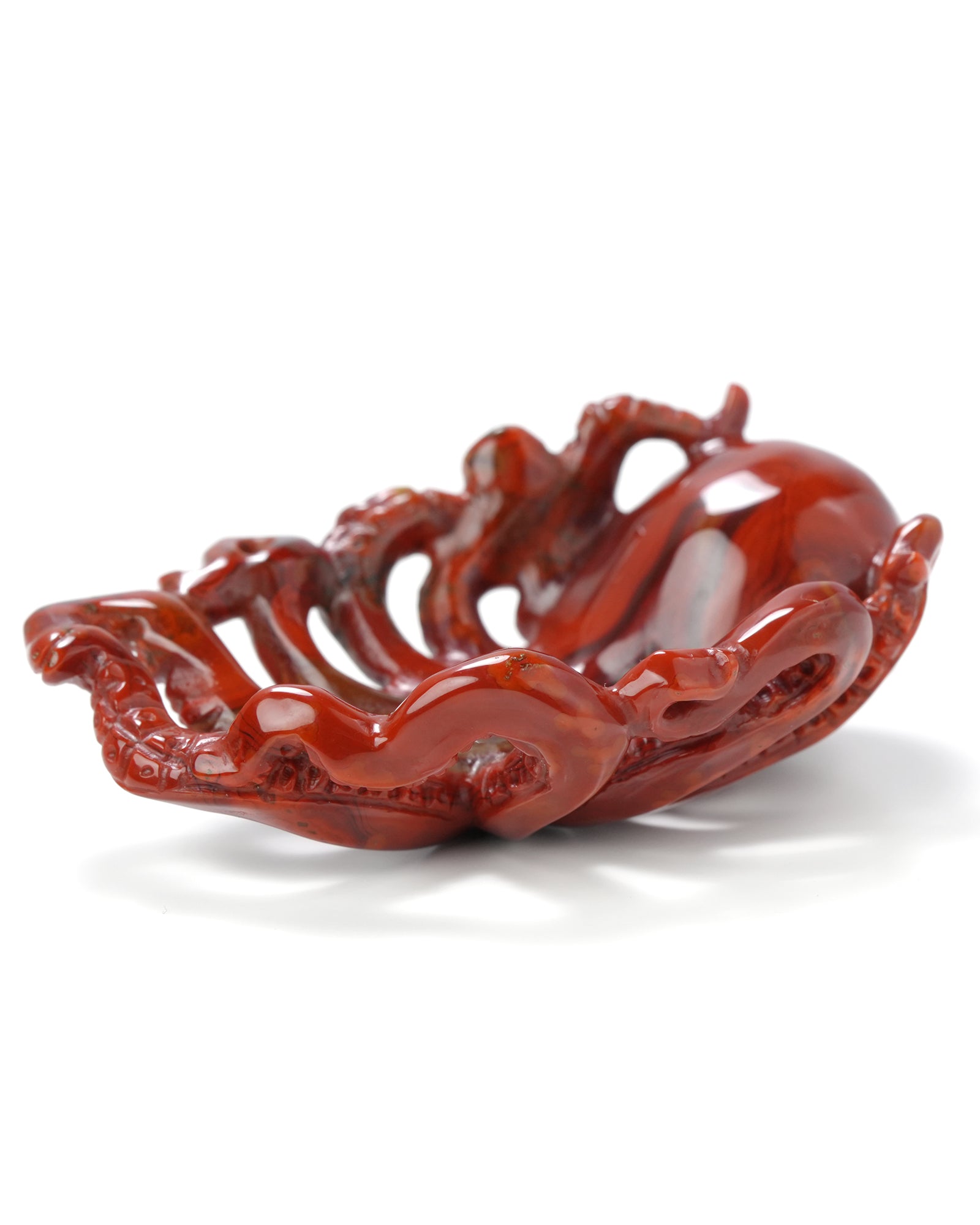 Skullis Signature Red Crazy Lace Agate Gem Skull Pendant Or Necklace Hand Carved Sterling Silver