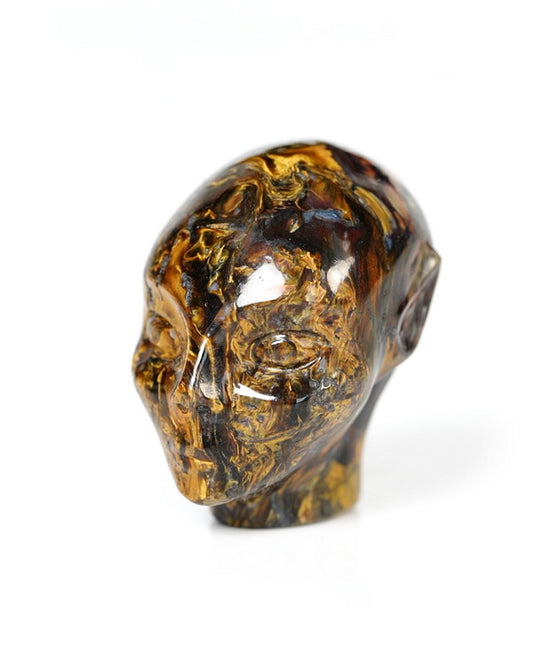 1.1" Pietersite Hand Carved Crystal Elf - Y9500462
