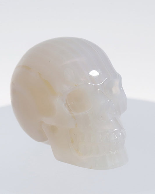 Gem Skull of Agate Carved Skull, Realistic