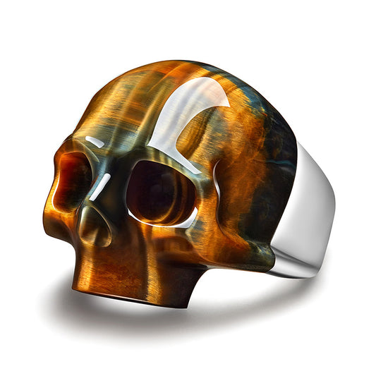 Blue & Gold Tiger's Eye Ring