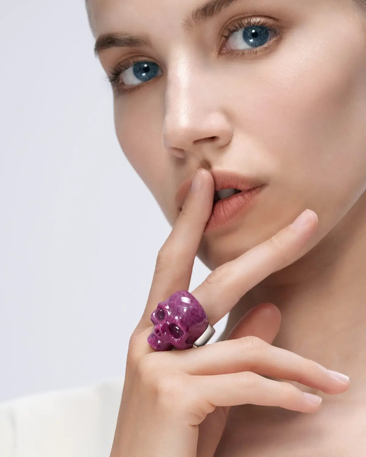 Signature Gem Skull Rings