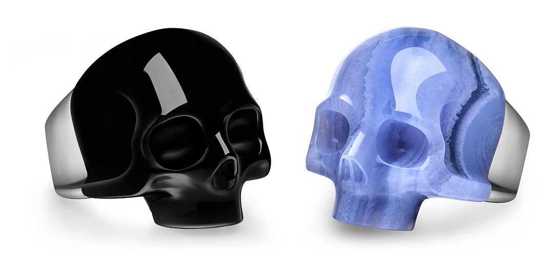 Signature Gem Skull Rings