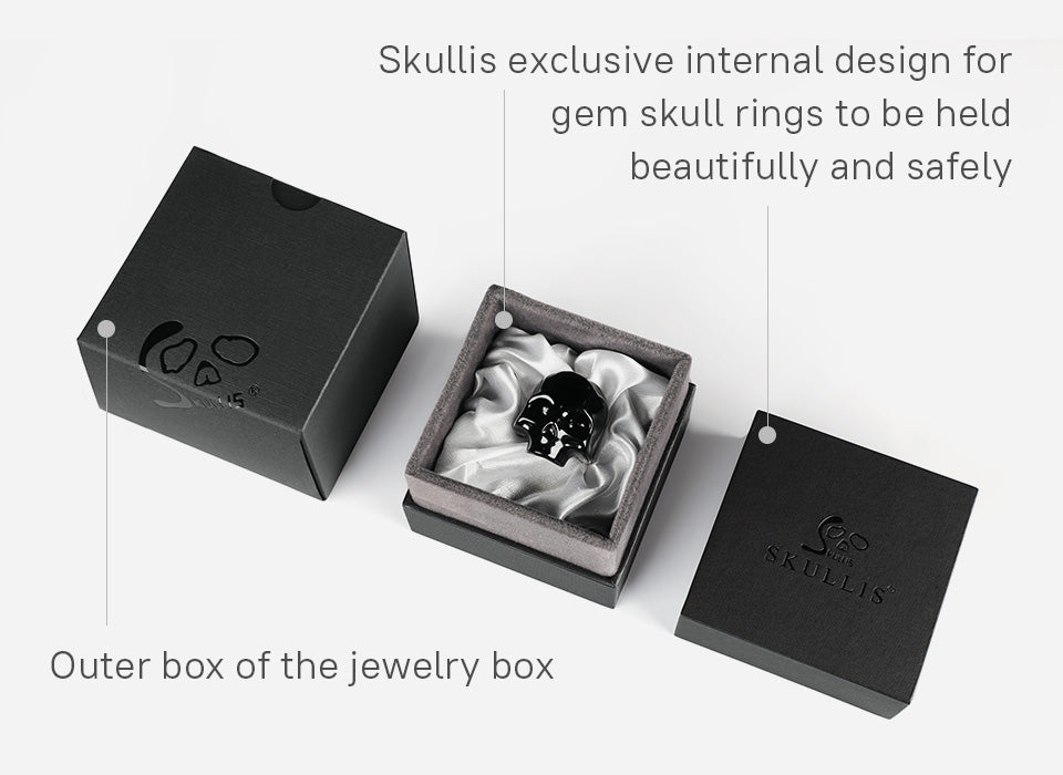 Signature Gem Skull Rings