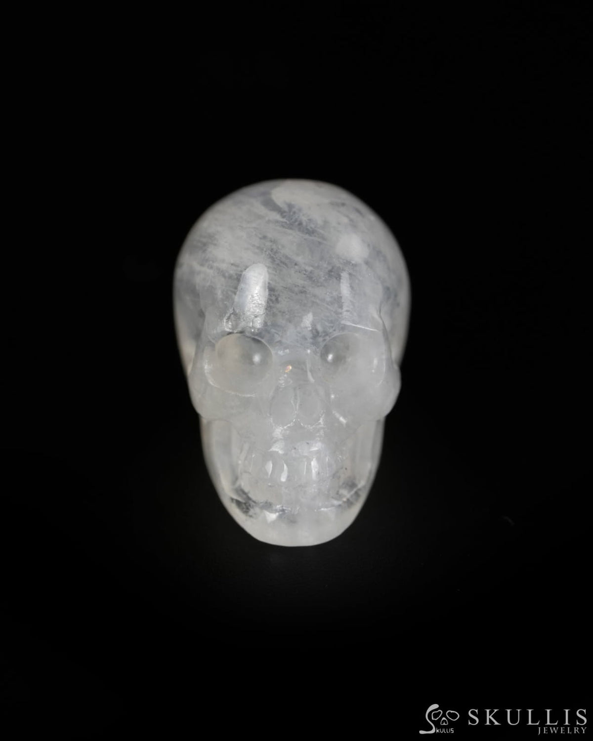 Flash 0.6’’ Moonstone Carved Gem Skull Skullis Realistic - 9900593 - Tiny Gemstone Skull