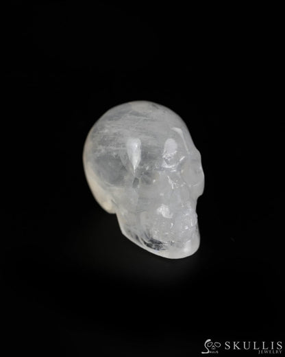 Flash 0.6’’ Moonstone Carved Gem Skull Skullis Realistic - 9900593 - Tiny Gemstone Skull