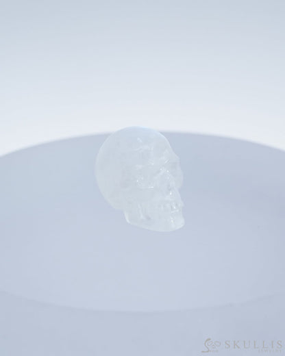 Flash 0.7’’ Moonstone Carved Gem Skull Skullis Realistic - 9500175 Tiny Gemstone