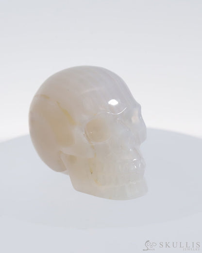 Gem Skull Of Agate Carved Realistic Tiny Gemstone